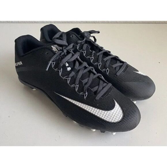 Nike Men's SIZE 15 Alpha Pro 2 TD Black Football Cleats 719930-010 - Picture 3 of 11